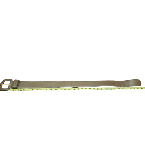 Charter Club Belt Genuine Green Leather Gold Tone Prong Women's Size S - Picture 8 of 9